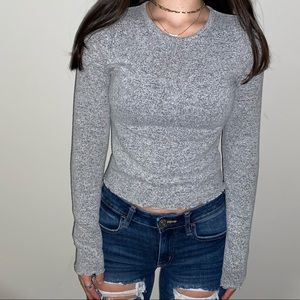 Gray Long-sleeve Shirt